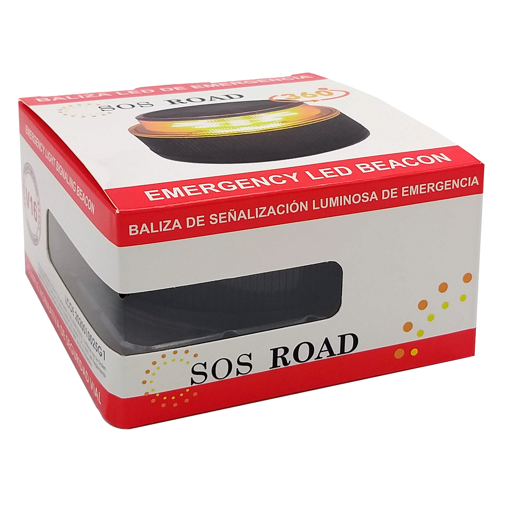 SOS Road Dispositivo de Señalización de Emergencia V16 Homologada DGT